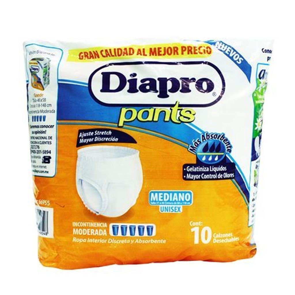 Pañal Pants Diapro para Adulto Mediano