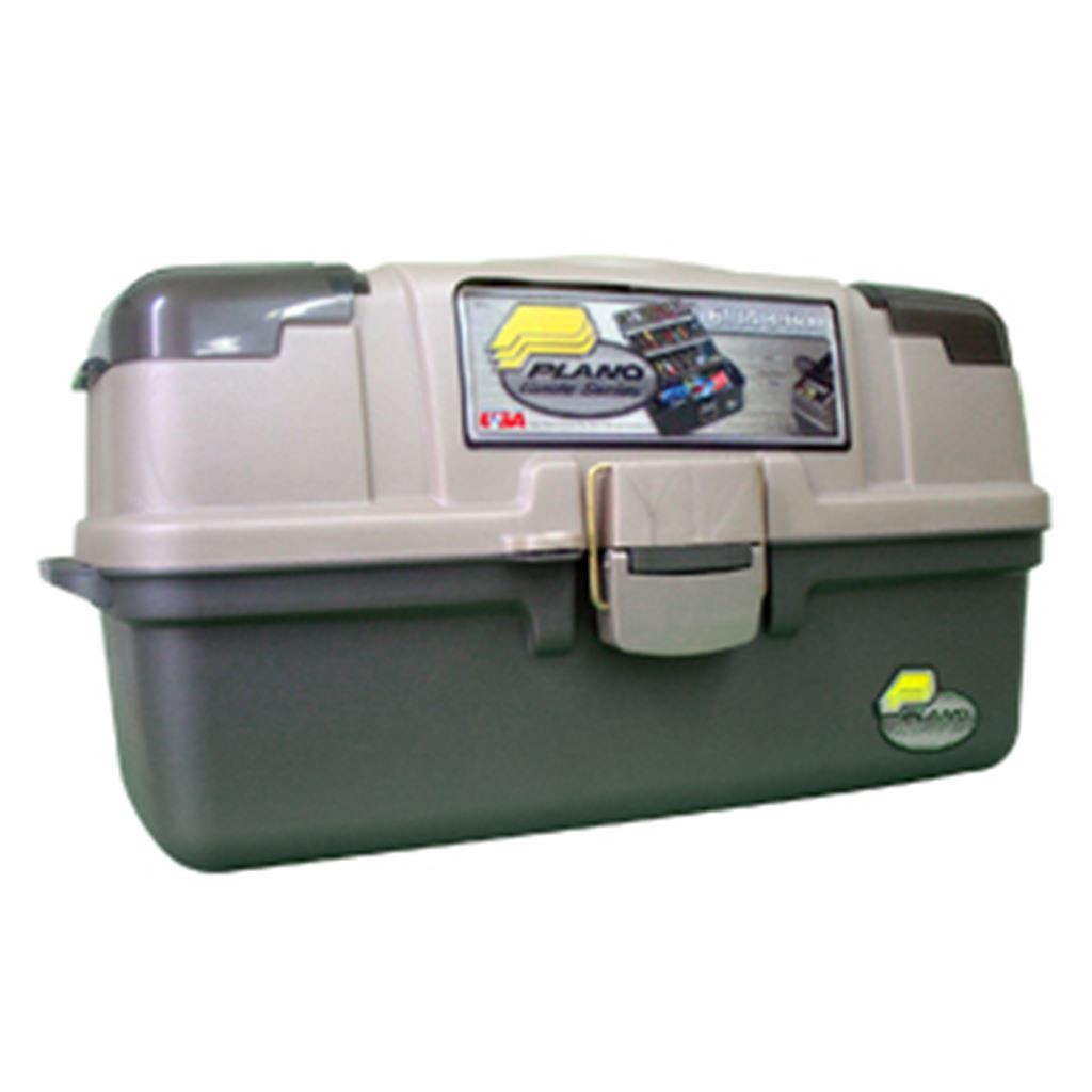 Caja de Pesca con 3 Charolas 48.9x25.4x24.7 cm. Granito con Piedra Arenisca