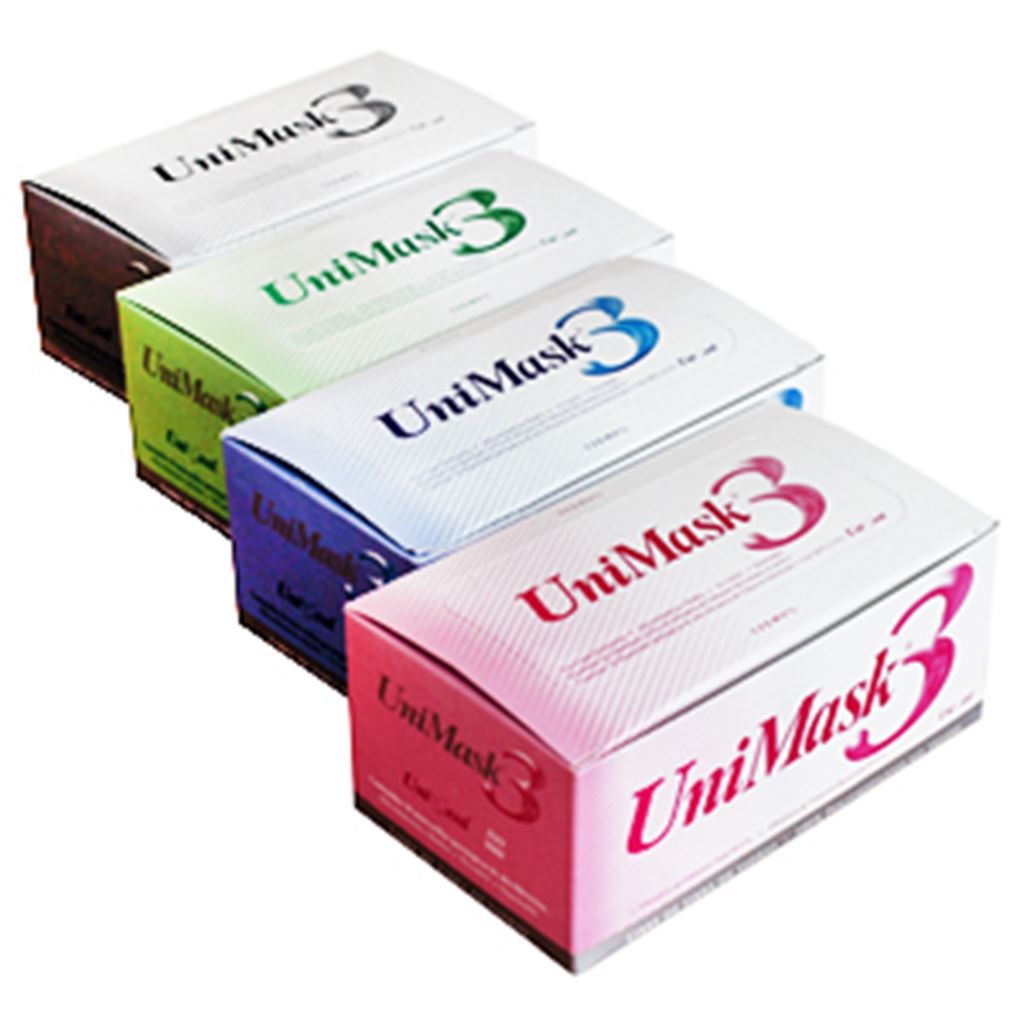 CUBREBOCA Y NARIZ UNIMASK DESECHABLE CON ADAPTADOR NASAL ANATOMICO AZUL