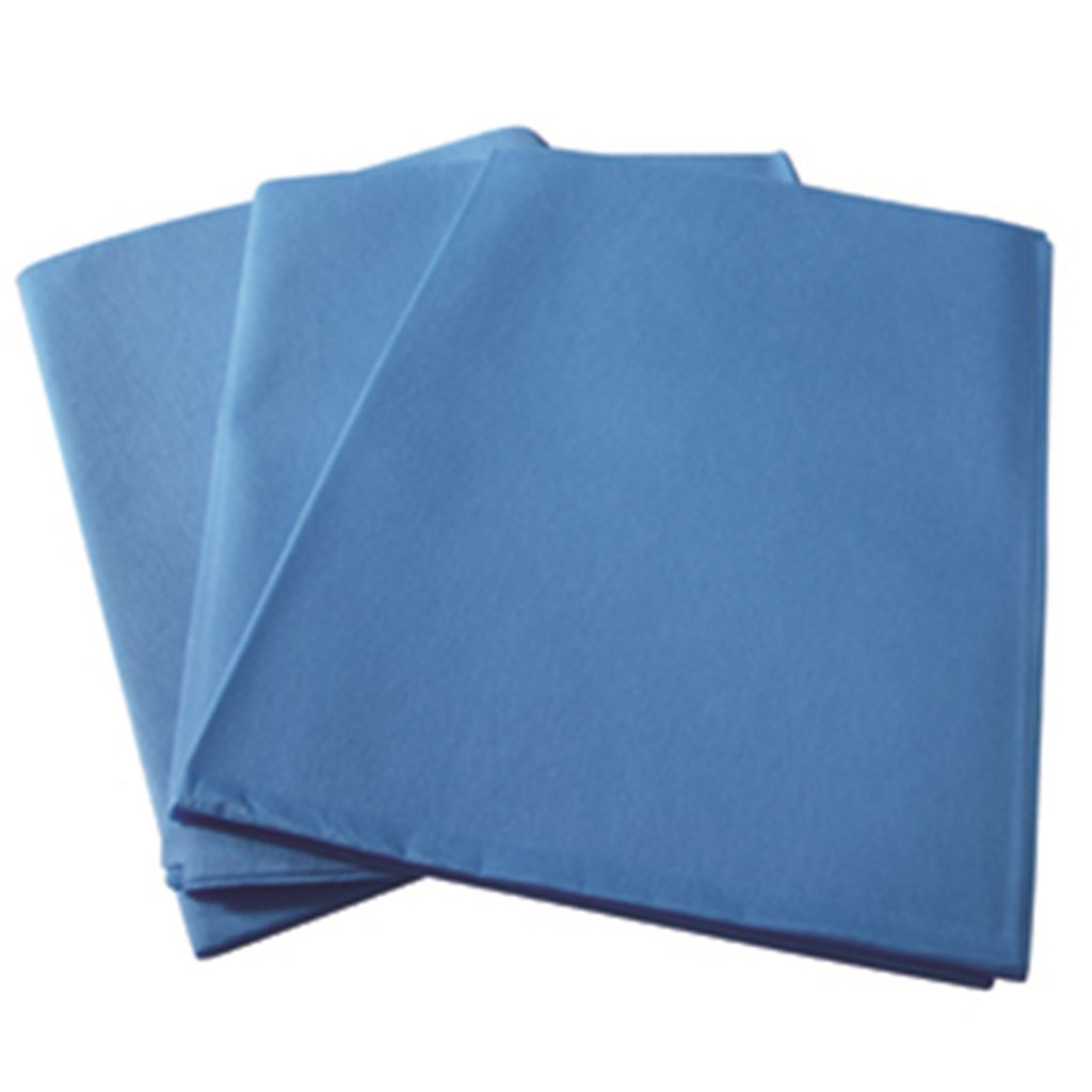 SABANAS DE 125X200cm.AZUL C/10