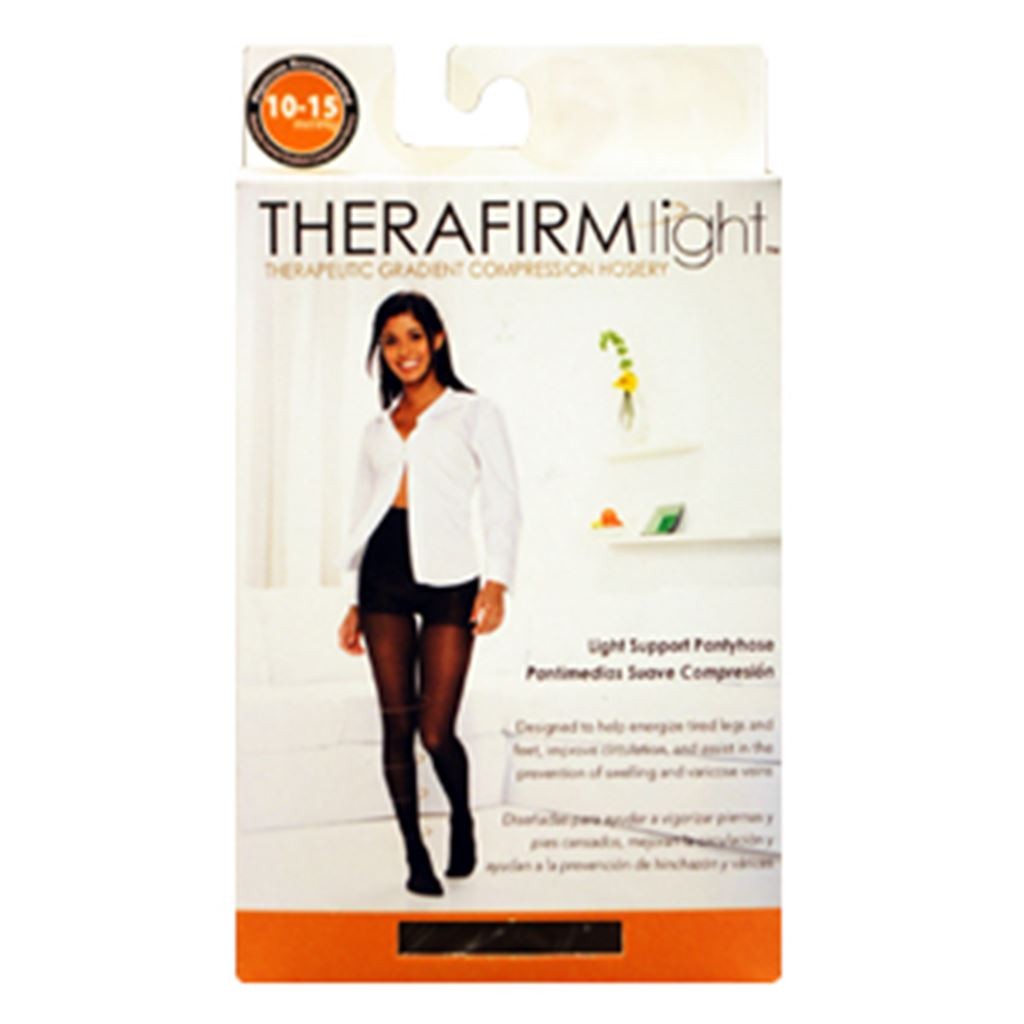 PANTIMEDIA THERAFIRM BAJA COMPRESION (10-15 mmHg) TALLA MEDIANA COLOR NEGRO