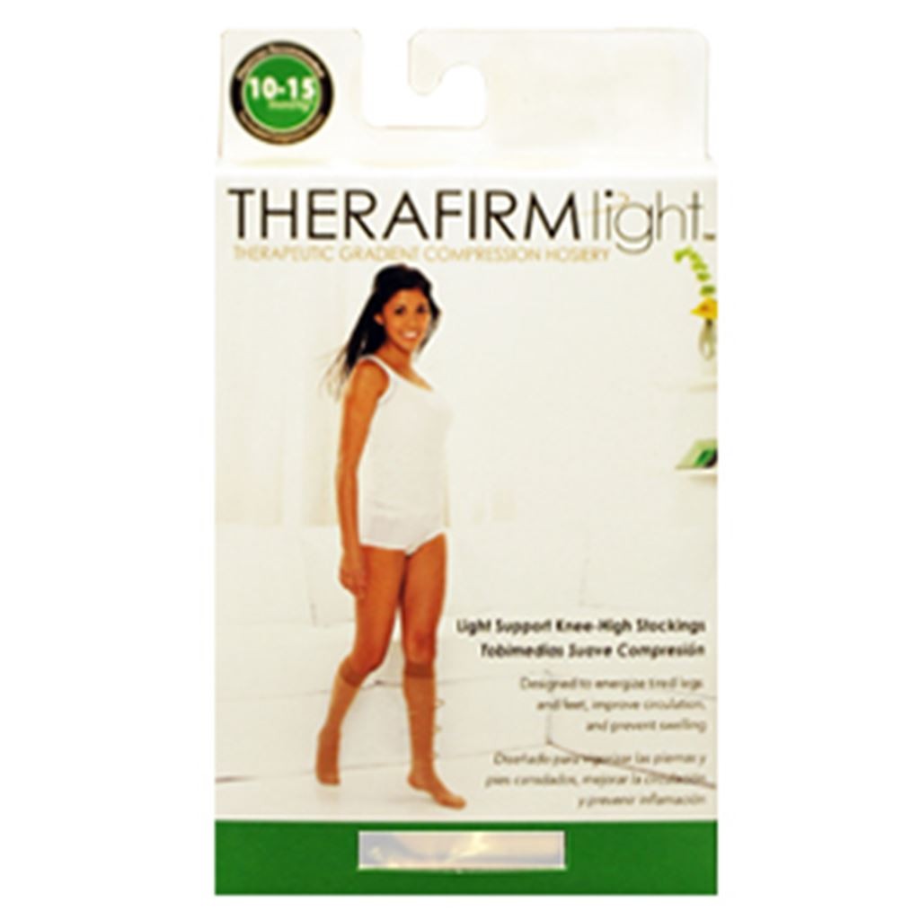 TOBIMEDIA THERAFIRM BAJA COMPRESION (10-15 mmHG) TALLA CHICA COLOR BLANCO