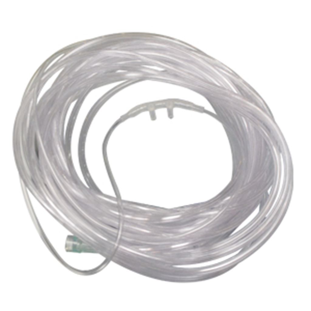 CATETER PARA SUMINISTRO DE OXIGENO CON PUNTAS NASALES SUAVES Y CURVAS LARGO 7.5MTS