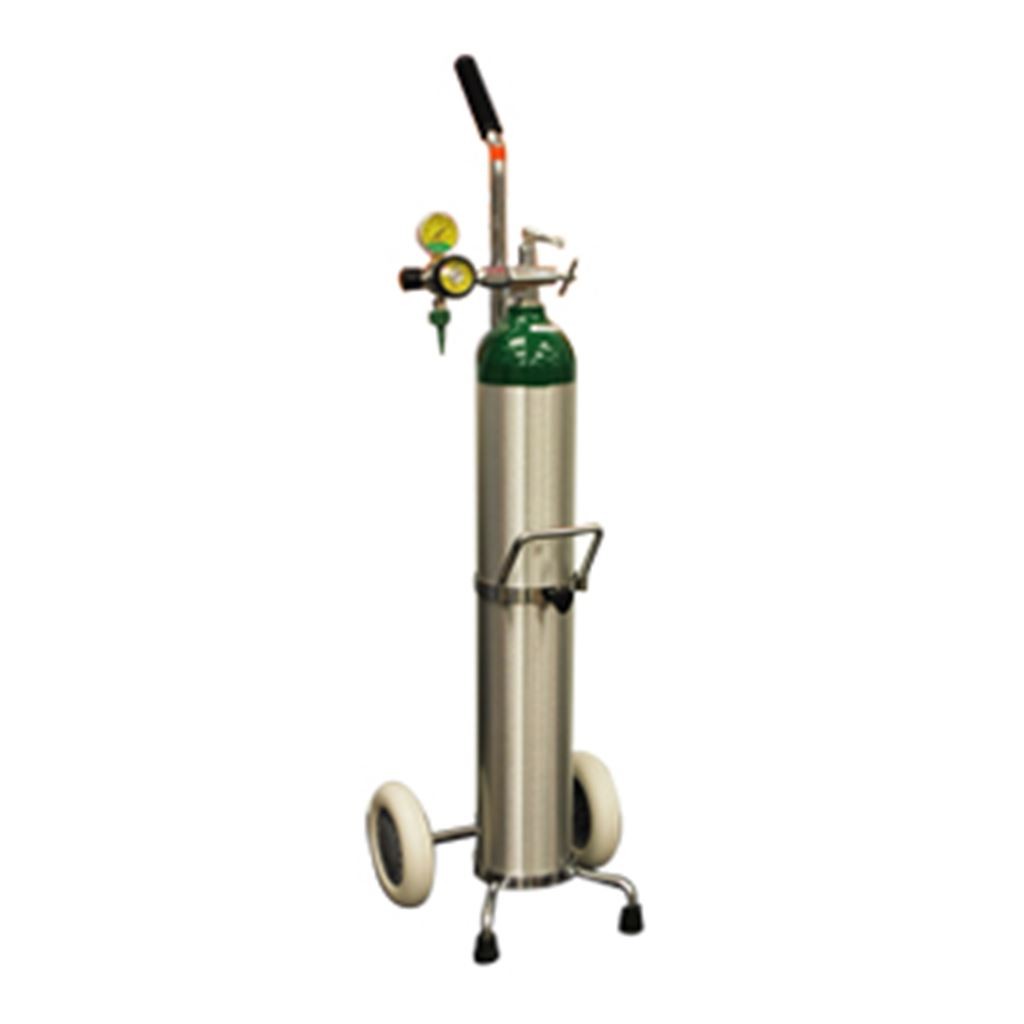 EQUIPO DE OXIGENO MADA CON REGULADOR TIPO PISTON FUNDA Y CARRO 682LTS