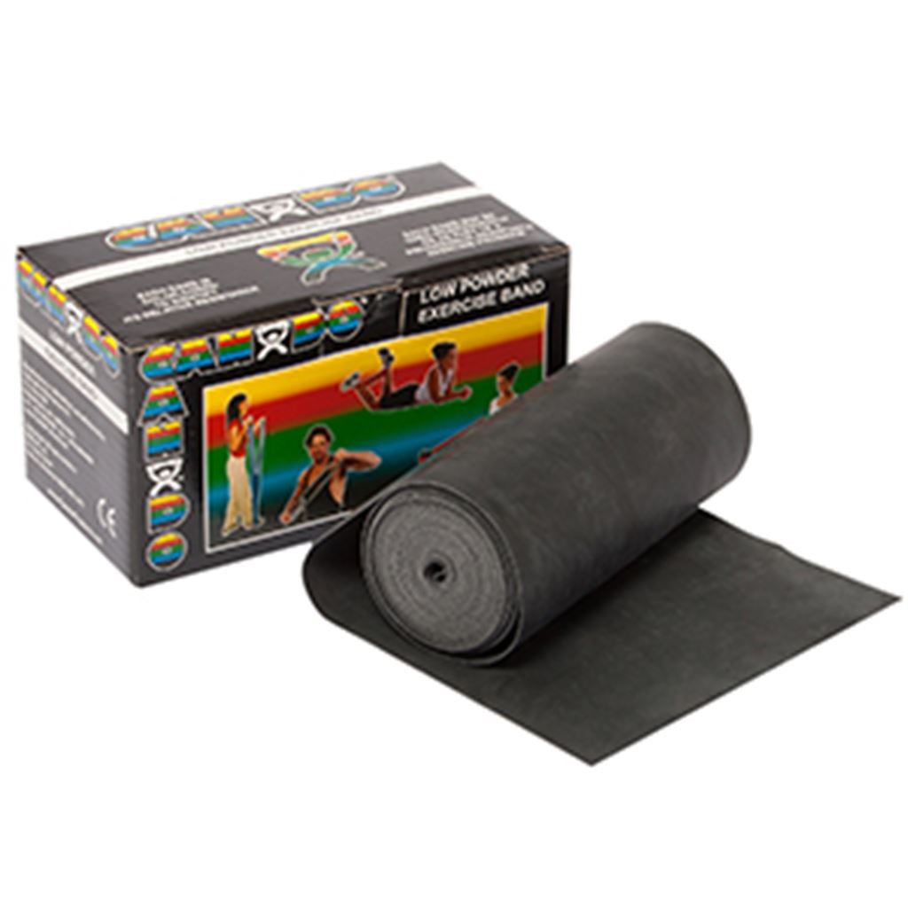 BANDA ELASTICA CANDO PARA EJERCICIOS DE RESISTENCIA EXTRA PESADA COLOR NEGRO