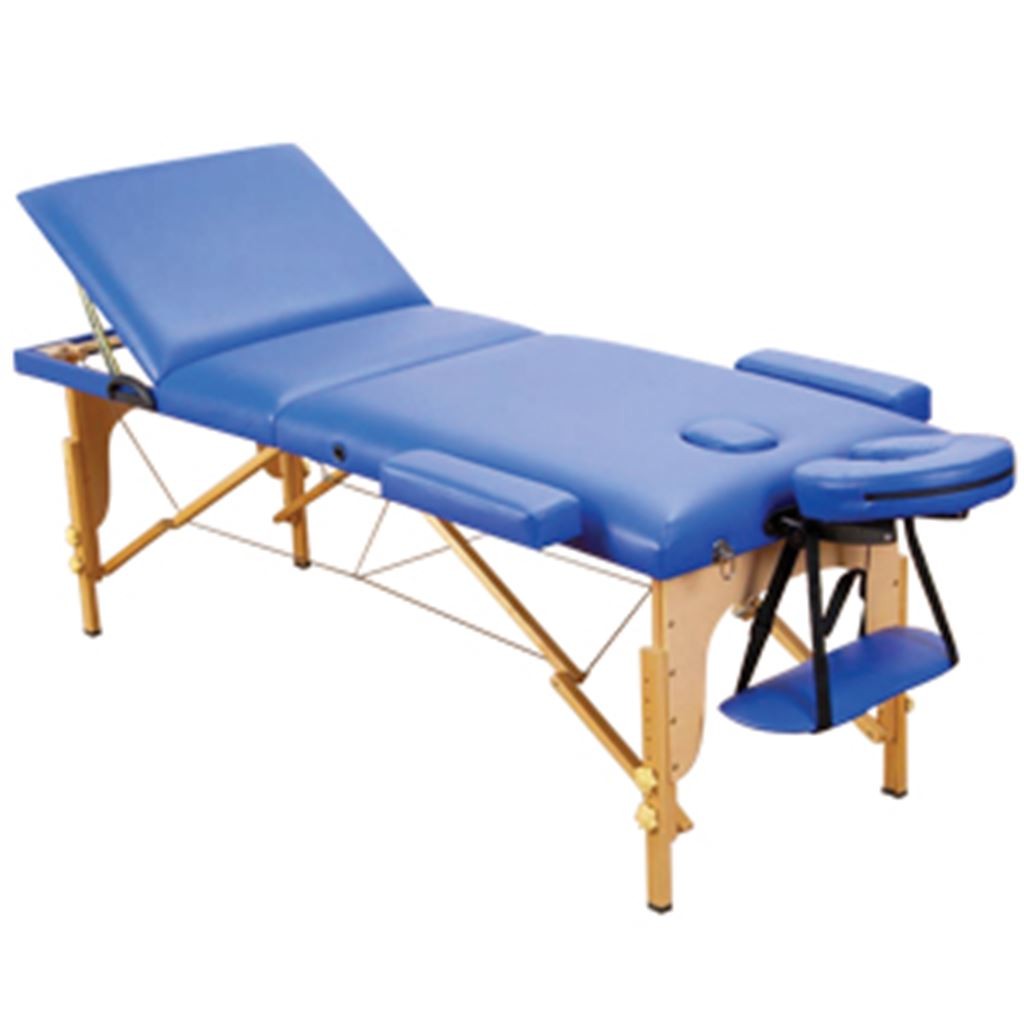 MESA PARA MASAJE PORTATIL DE MADERA CON 3 SECCIONES