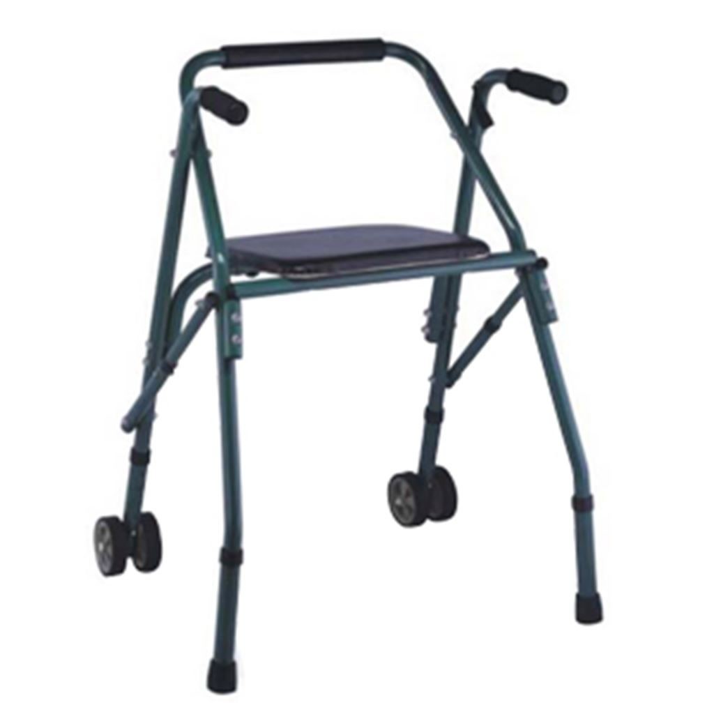 ANDADERA RIDER PLEGABLE CON ASIENTO. 2 RUEDAS DELANTERAS.SOPORTE PARA ESPALDA