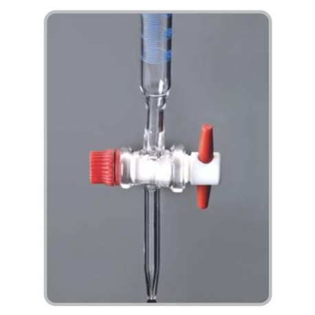 BURETA DE VIDRIO CLASE B CON LLAVE PTFE - GLASSCO