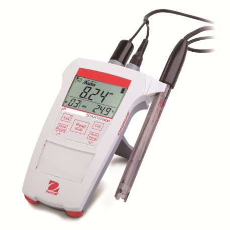 MEDIDOR PORTÁTIL DE PH ST300, 0 A 14 PH, 0 A 100  grados C - OHAUS