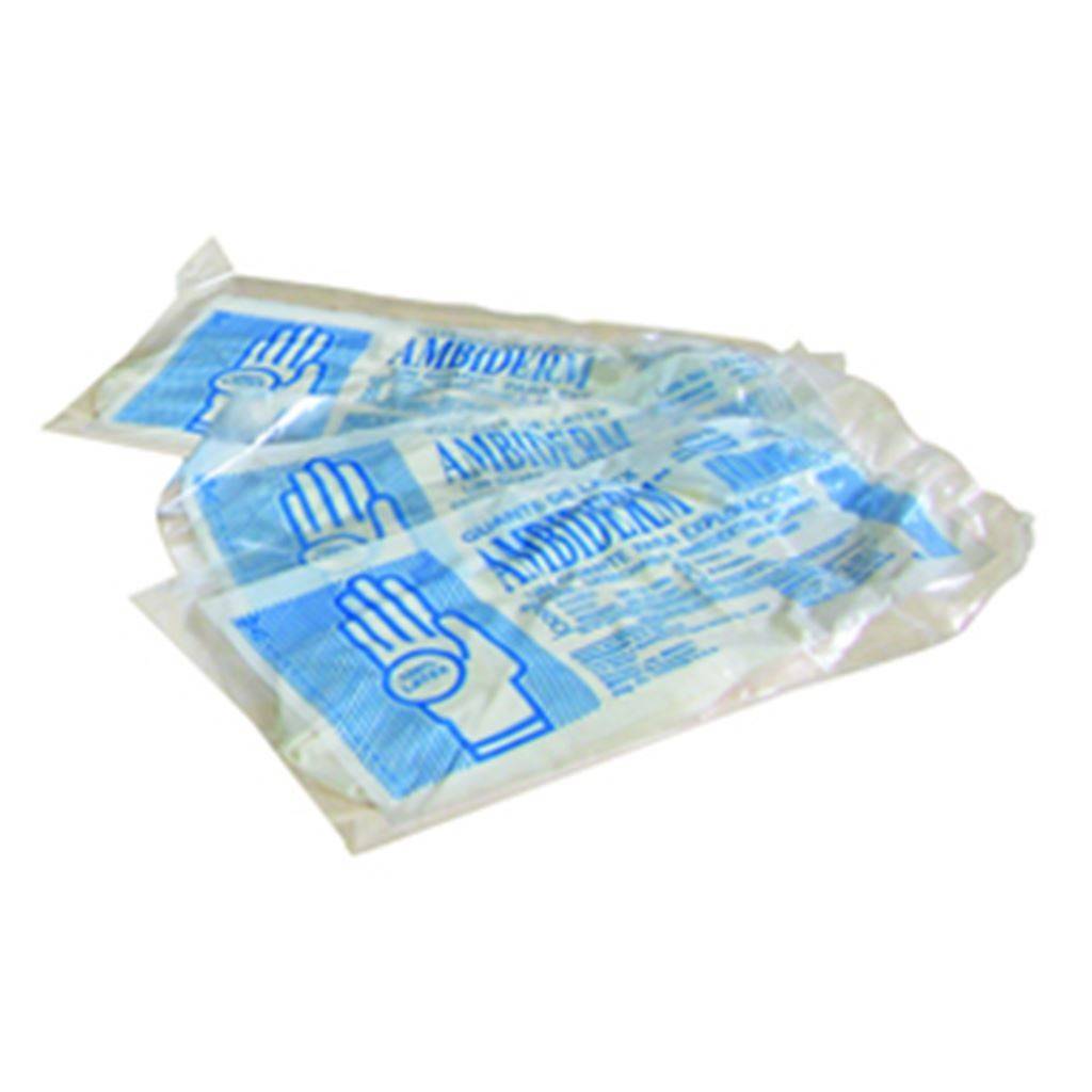 GUANTE AMBIDERM DE LATEX PARA EXPLORACION ESTERIL BAJO EN POLVO CH PAR