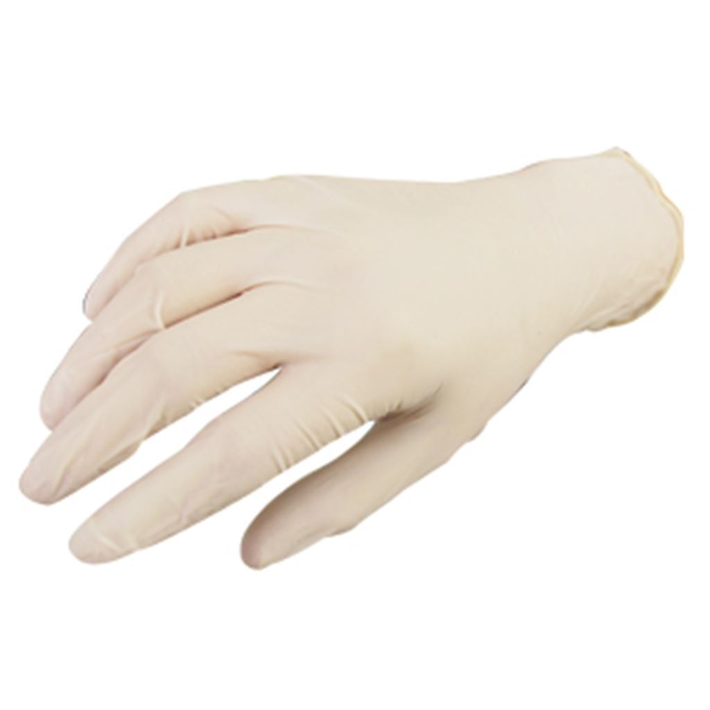 GUANTE UNISEAL DE LATEX COLOR NATURAL CHICO C/100 PZAS