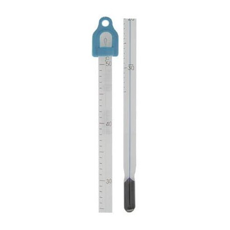 TERMÓMETRO LO-TOX AZUL, INMERSIÓN TOTAL, RANGO -20 A 150 grados C, DIVISIÓN 1.0, LONGITUD 305MM