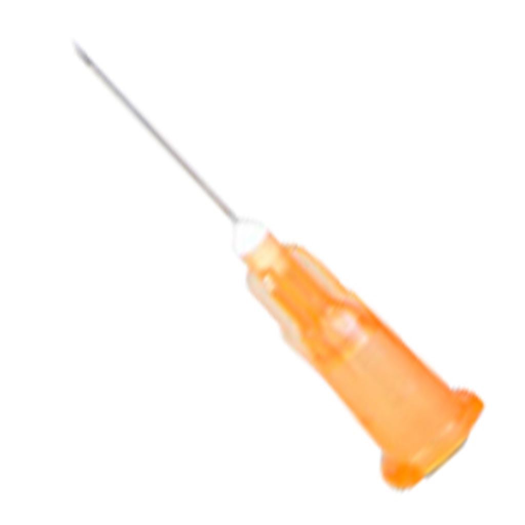 AGUJA HIPODERMICA NIPRO 25G X 16 MM COLOR NARANJA