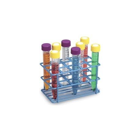 GRADILLA DE ALAMBRE RECUBIERTA EPOXICA PARA 15 TUBOS 15ML - HEATHROW SCIENTIFIC