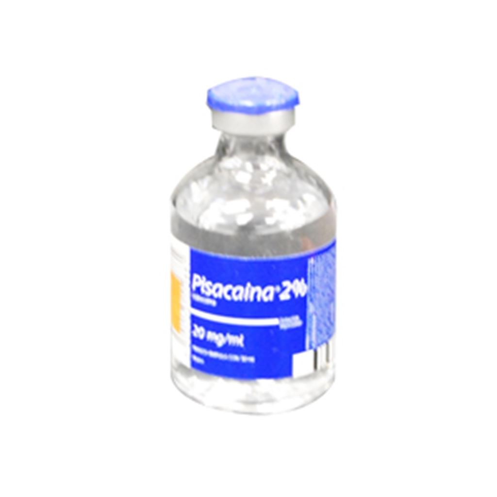 PISACAINA 2 porciento INYECTABLE FRASCO AMPOLLETA.50 ml
