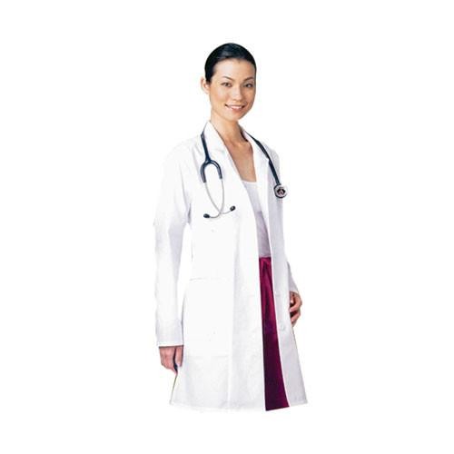 Bata blanca de algodón desechable. Modelo FN06010