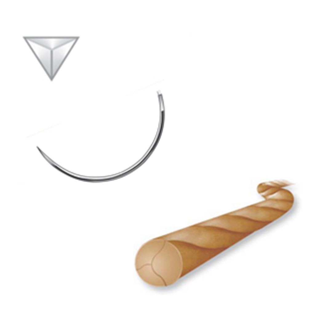 SUTURA CATGUT CROMICO 4/0 DE REVERSO A/C