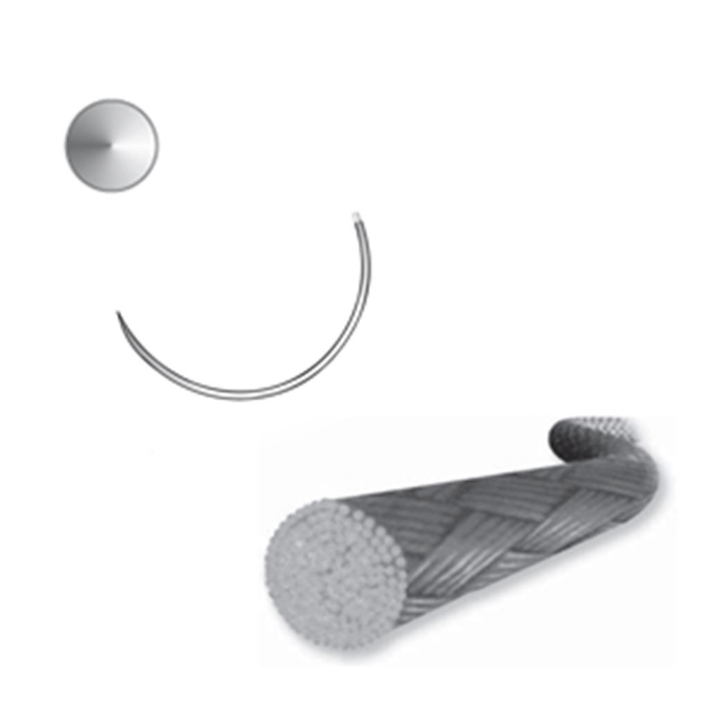 SUTURA SEDA TRENZADA 2/0 AHUSADA NORMAL