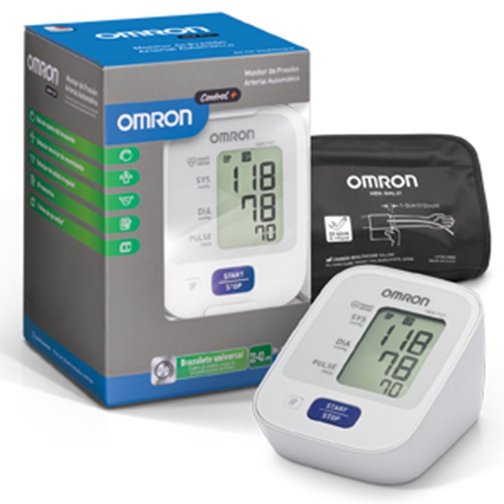 Baumanómetro Digital de Brazo Omron con Sensor de Posición, Brazalete de 3 posiciones y 30 Memorias