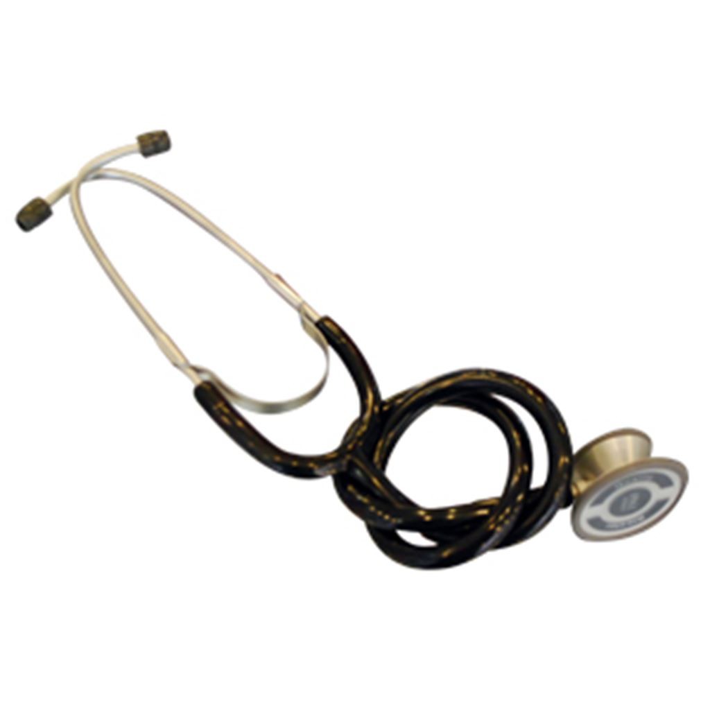 ESTETOSCOPIO DOBLE, NEGRO CABEZA ALUMINIO DOBLE CAMPANA MCA. RIESTER.