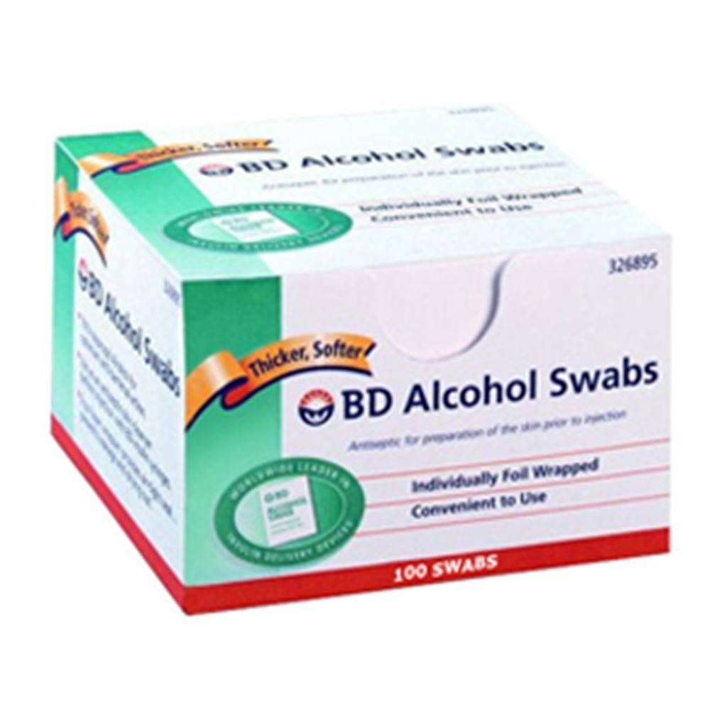 ALCOHOL SWABS CAJA C/100