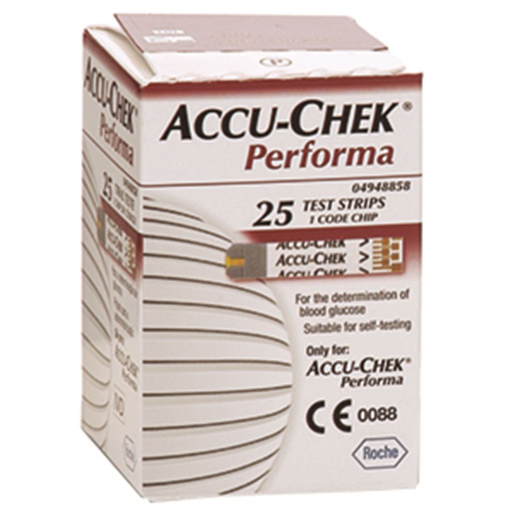 TIRAS REACTIVAS ACCU-CHEK PERFORMA 25 TIRAS